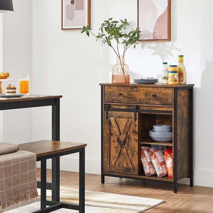 Kommoden: Beistellschrank Sideboard mit Regalebene Schiebetür VALENTIS – Neu und originalverpackt aus Lachen SZ von MAMORU-MOEBEL 3