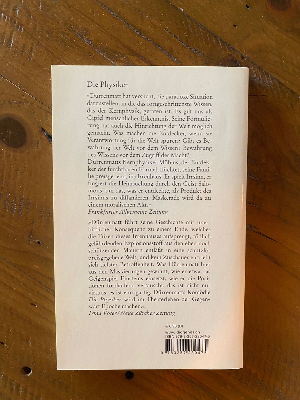 Livres: Buch: Die Physiker - Dürrenmatt – D'occasion à Luzern par msl_7rrc 1