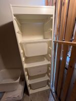 IKEA Trofast storage unit white with bins used condition