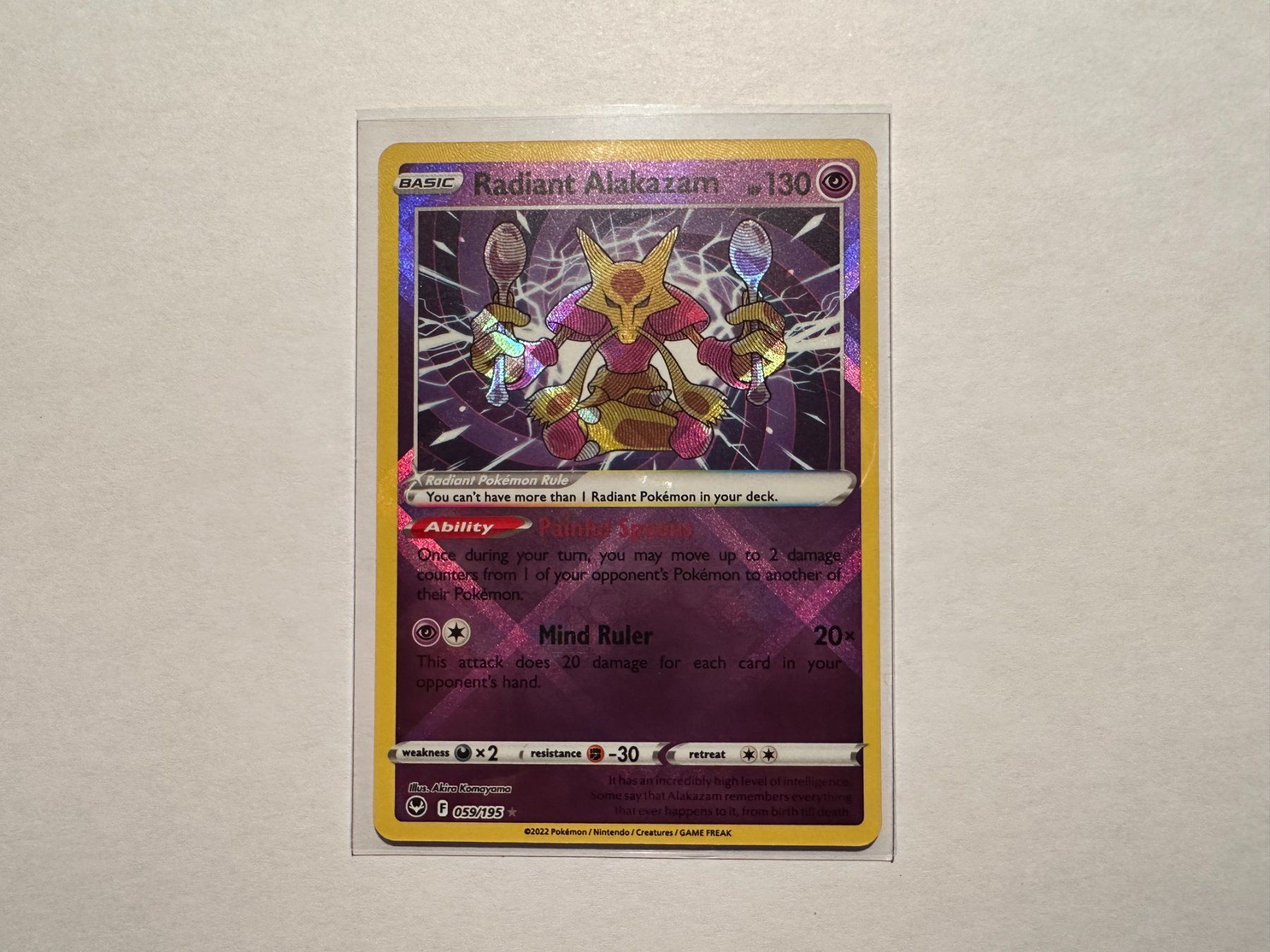 Pokémon Carte collezionabili: Radiant Alakazam Silver Tempest EN – Usato da Hagendorn venduto da Pokecollectorch