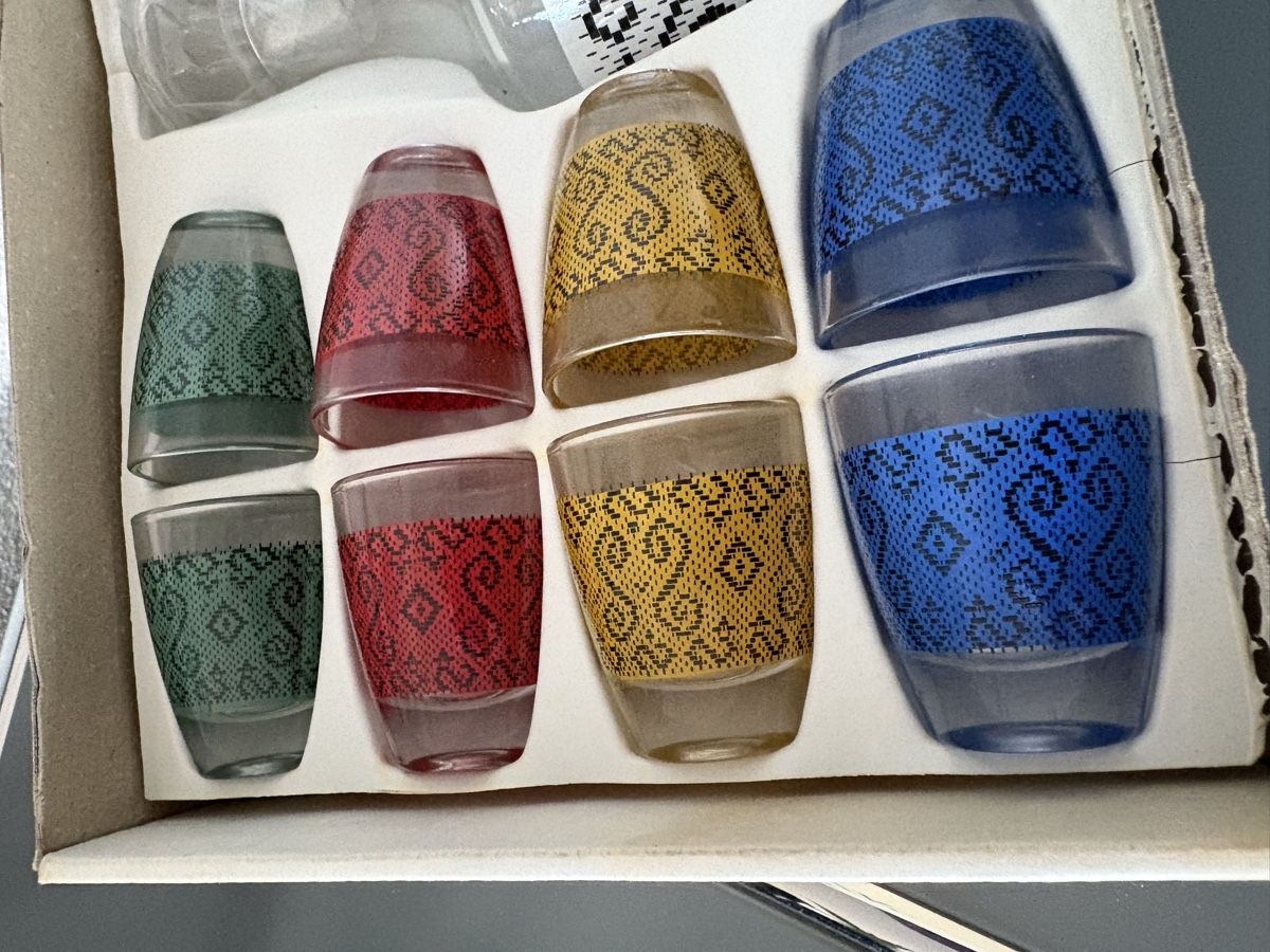 Gläser: Liquer Set Schnapsgläser 70er – Neu (gemäss Beschreibung) aus Bellach von 2ndBox 2