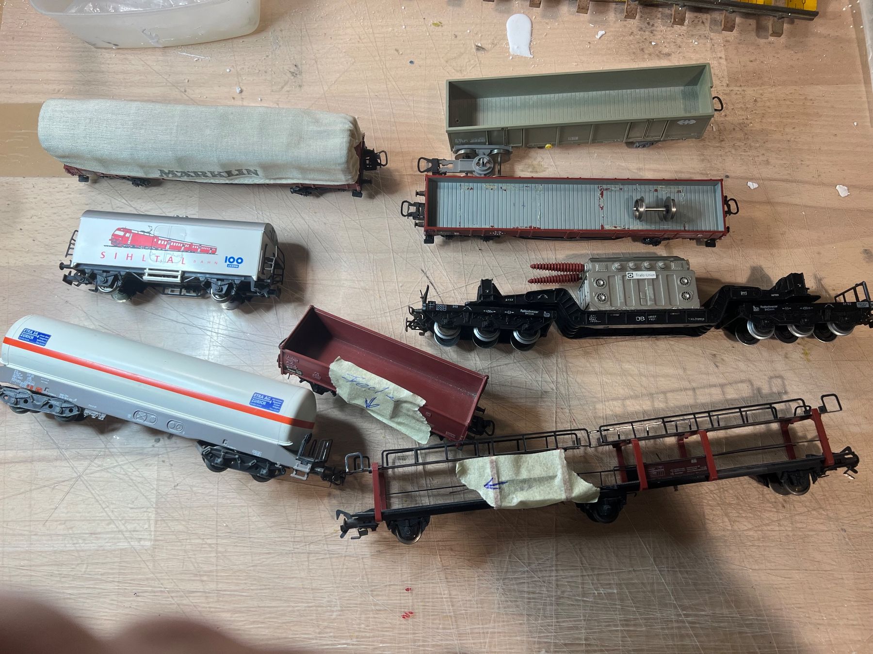 Märklin Modellini di ferrovie: Märklin Güterwagen – Usato da Dübendorf venduto da Troggy 1