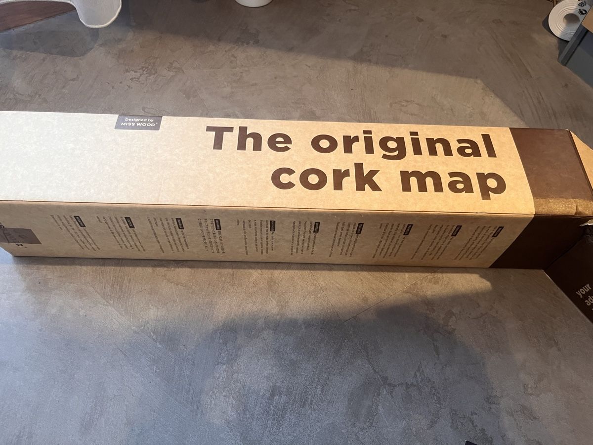Tutte le decorazioni: Th original Cork map – Nuovo e nell'imballaggio originale da Neuendorf venduto da borns 1