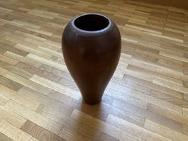 Vintage antike Holzblumenvase