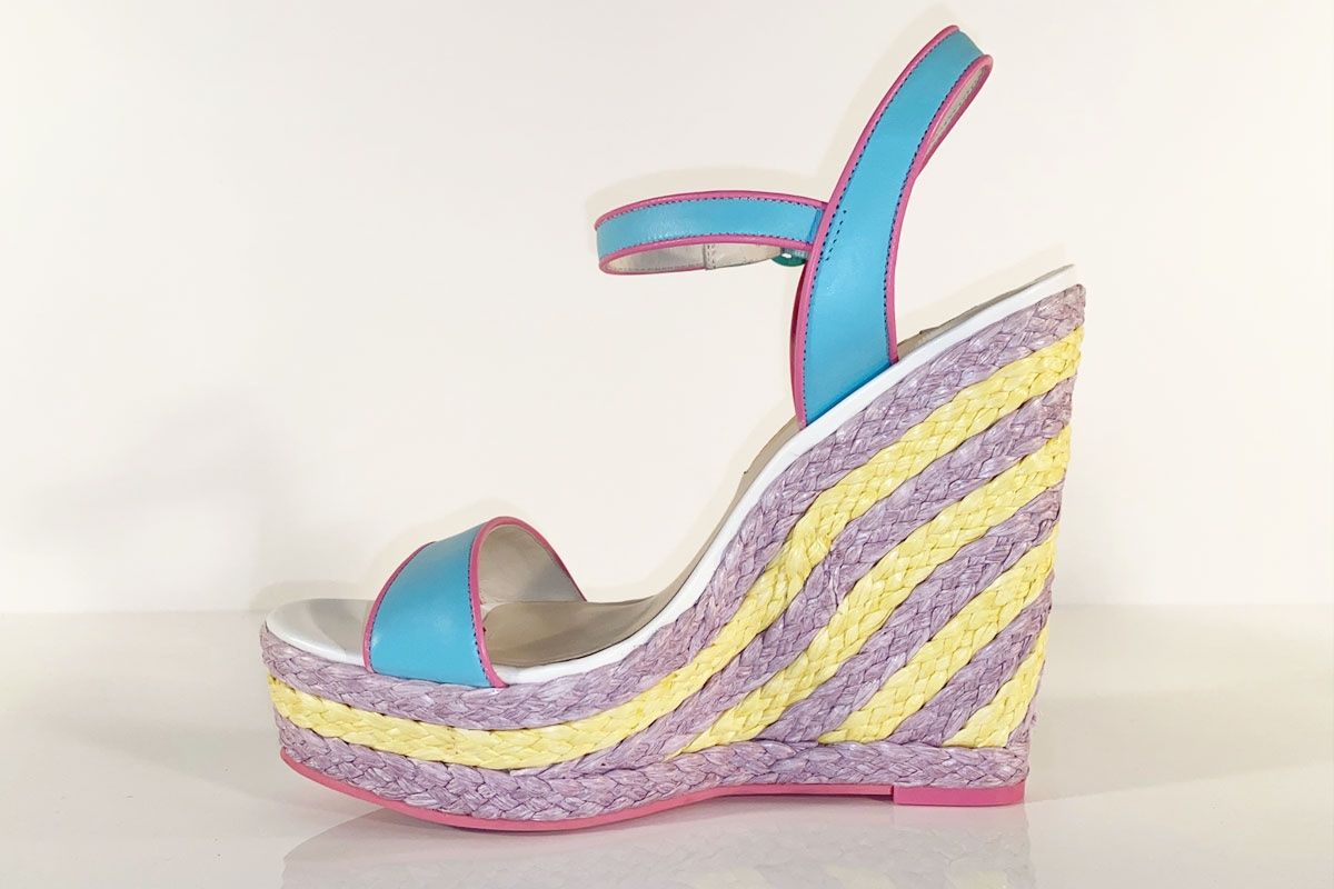 Scarpe da donna: Sophia Webster Plateau Espadrille Leder bunt Gr. 40 / 41 – Nuovo (secondo la descrizione) da Ballwil venduto da ClassicGallery 1