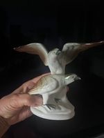 Porzellanfigur „Zwei fliegende Wildgänse“ – handbemalt – Höh