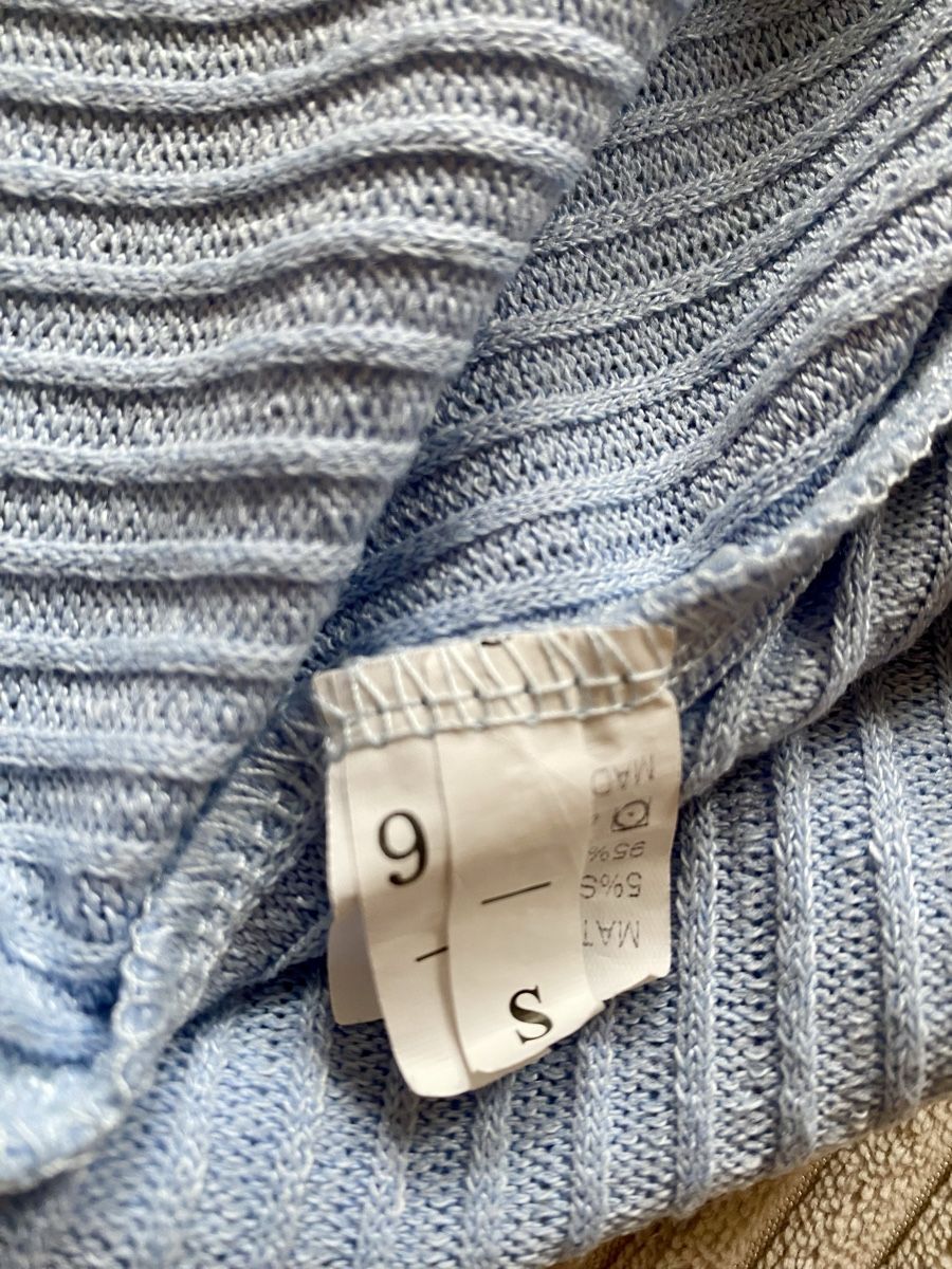 Maglioni & Felpe: Pullover Gerippt Sweatshirt Hellblau Blau Oberteil Gr. S – Usato da Langnau am Albis venduto da cynthia.jolene 2