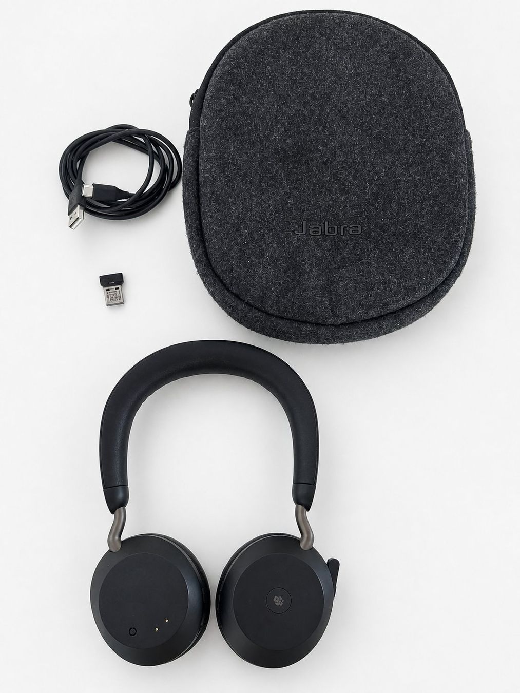 Kopfhörer: Jabra Evolve2 75 MS Teams mit Dongle und Etui – Gebraucht aus Pfäffikon SZ von ChronoSchmiede 1