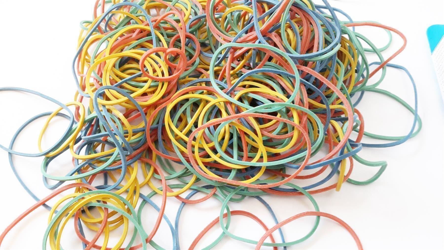 Nastri decorativi: Gummiringe, 50 g, 4 Grössen/Farben – Nuovo e nell'imballaggio originale da St. Gallen venduto da cointec 3