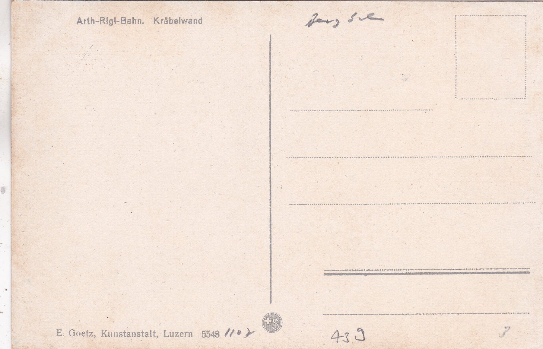 Cartoline postali: Arth Rigi Bahn Kräbelwand – Usato da Herisau venduto da Lisegrat2008 1