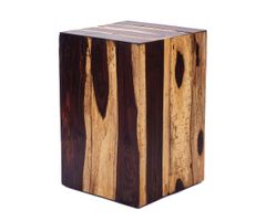 Beistelltisch 45 x 30 x 30 cm Echtholz Holz-Hocker Treibholz