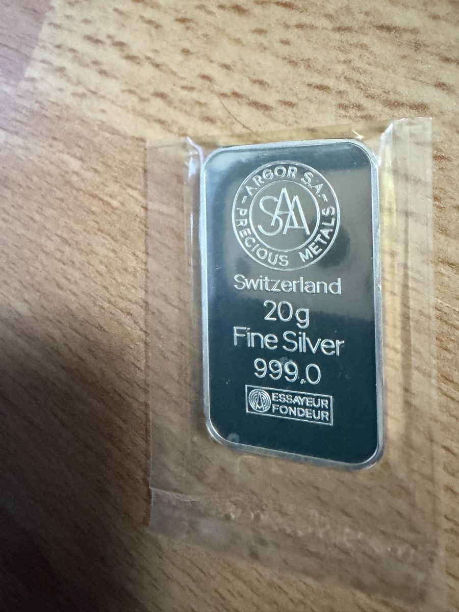 Metalli preziosi: 20 Gr. Silberbarren Argor SA Metals vac. – Nuovo (secondo la descrizione) da Zug venduto da specki5