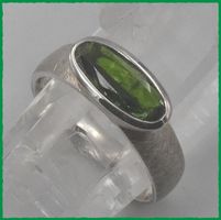 ♛ Chrome Diopside 925 Silberring