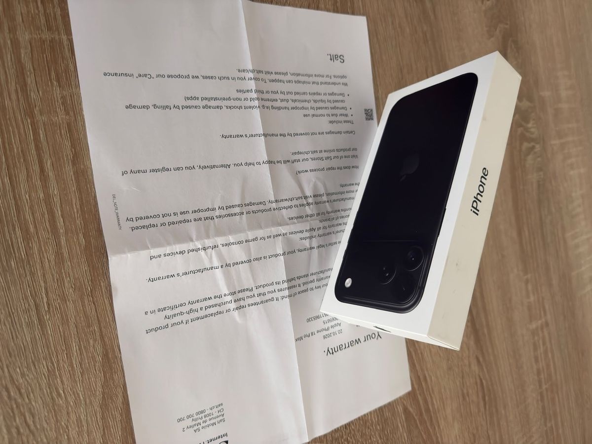 Apple Handys / Smartphones: iPhone 18 pro max  – Neu und originalverpackt aus Kloten von lae_w768 1