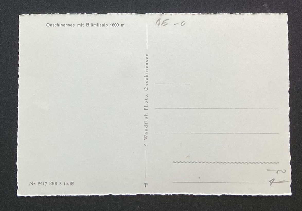 Cartoline postali: AK Oeschinensee mit Blümlisalp – Usato da Böckten venduto da Hansi36 1