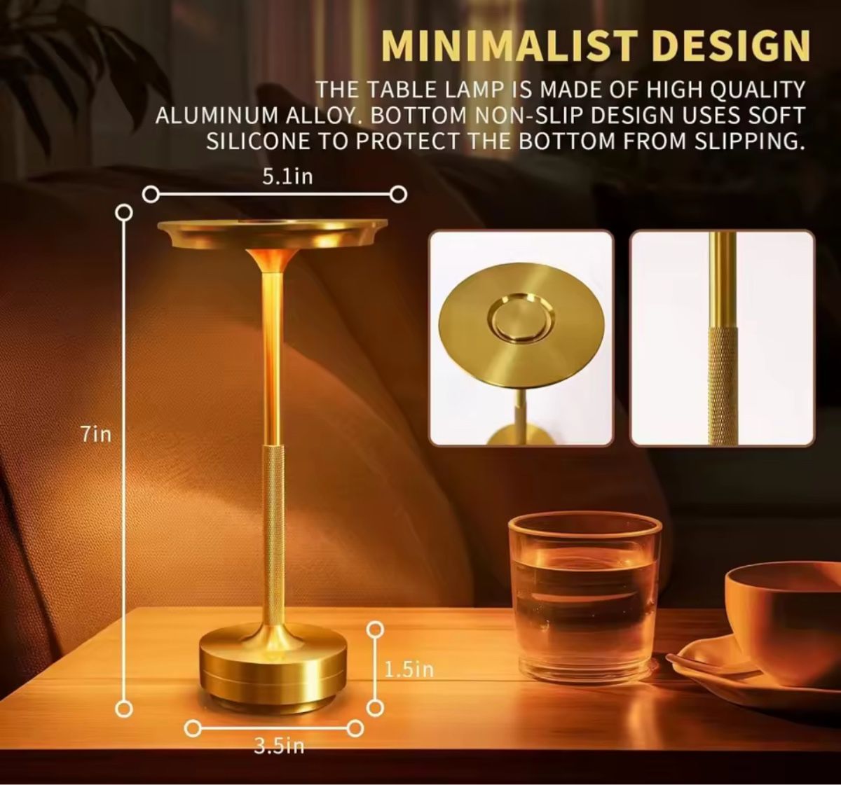 Lampade: LED Table Lamp Touch Sensor Night Light USB Rechargeable Por – Nuovo e nell'imballaggio originale da Urdorf venduto da jus1991 3