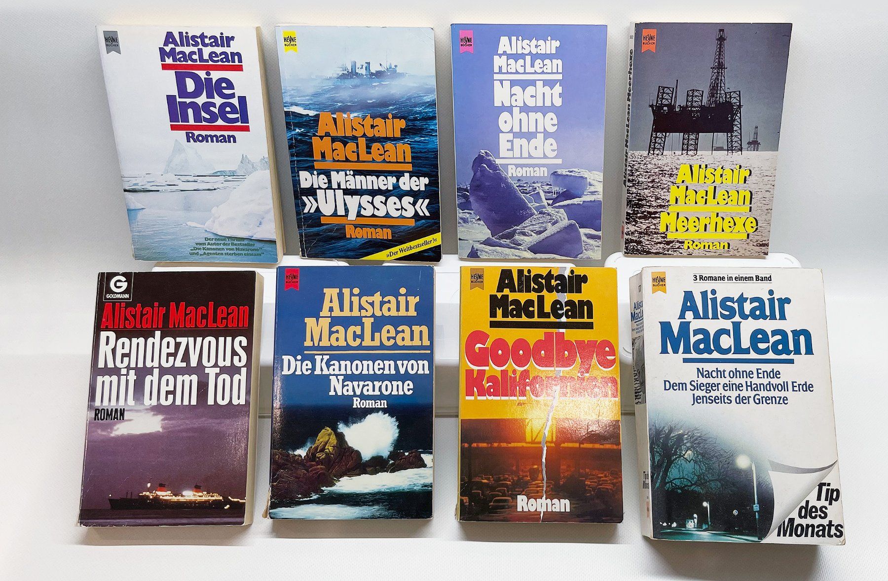 Bücher: Alistair MacLean Thriller-Romane, grosse Sammlung – Gebraucht aus Auslikon von Python64