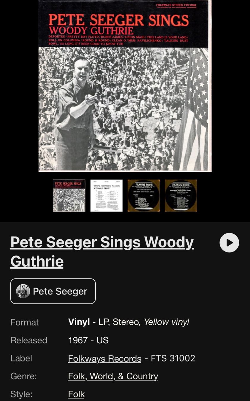 Dischi in vinile: Pete Seeger, einschließlich eines signierten Albums – Usato da Döttingen venduto da zha_xh2w 5