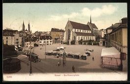 Basel, Barfüsserplatz mit Strassenbahn,