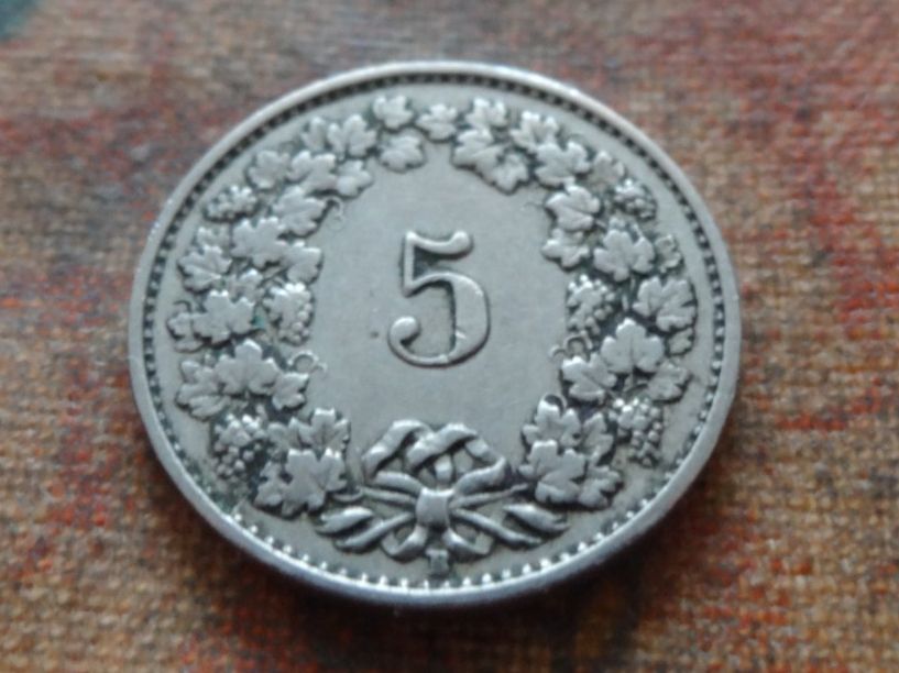 Tutti le monete: 5 Rp. 1928  (B) – Usato da Romanel-sur-Lausanne venduto da Swift13 1