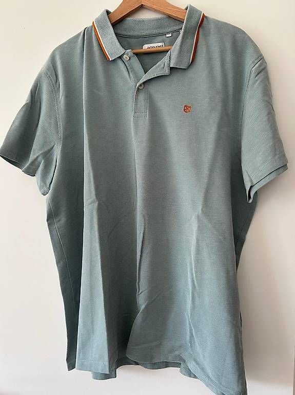 Jack & Jones Magliette Polo: Polo-Shirt Jack & Jones grün – Nuovo (secondo la descrizione) da Muttenz venduto da anj_2qy5