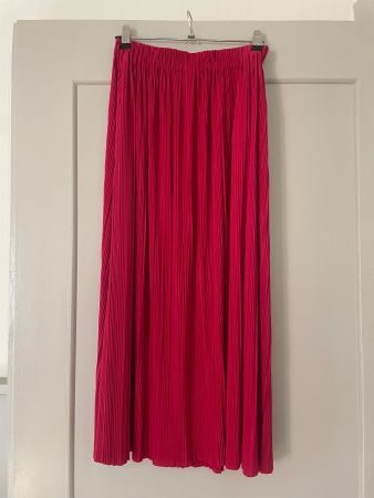 Midi Jupe von Samsøe Samsøe, Grösse S in Cerise 🍒