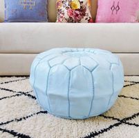 Pouf  Marocain en Cuir de Marrakech
