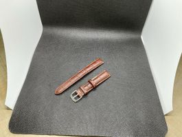 Cinturino in pelle marrone 16mm