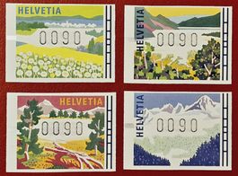 AUTOMATEN MARKEN ATM 4 JAHRESZEITEN 11-14 1996** POSTFRISCH