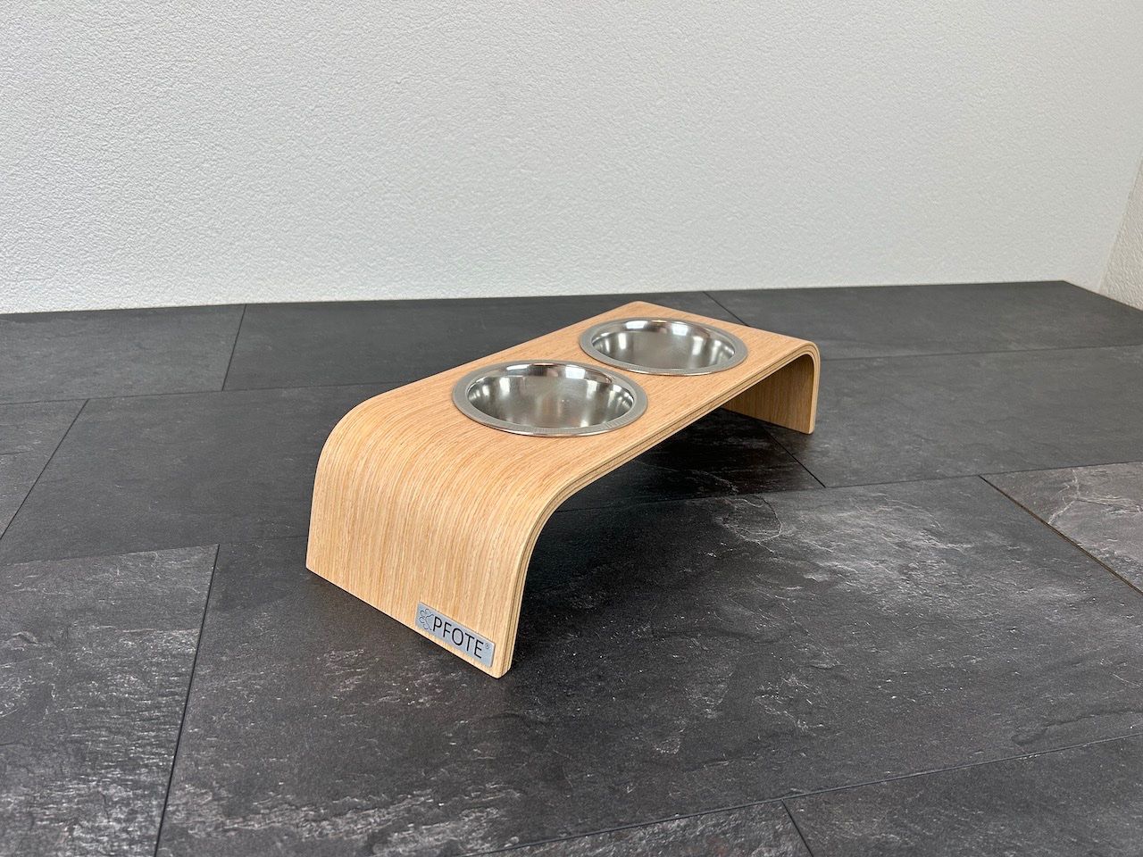 Mangimi: Futternapf Eiche mit 2 Näpfen Hund Katze PFOTE® – Nuovo e nell'imballaggio originale da Sirnach venduto da XELOonlineGmbH 3