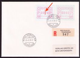 ATM 3_FDC 23.3.79 ZÜRICH 23_FRÜH !!__KW 250.00 !