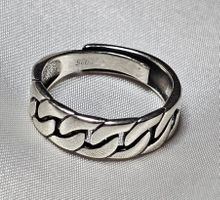 Offener Ring, 925 versilbert  c.a. US8-9/CH57-60