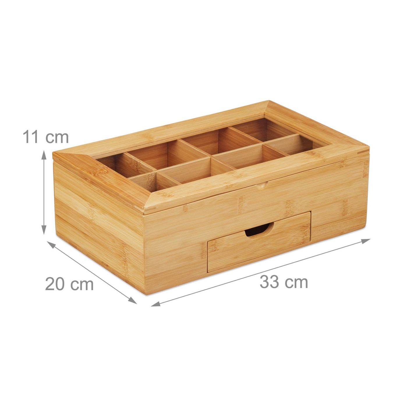 Altro per la casa: TEEBOX BAMBUS MIT 8 FÄCHERN UND SCHUBLADE – Nuovo e nell'imballaggio originale da Gerlafingen venduto da Tsuru 4