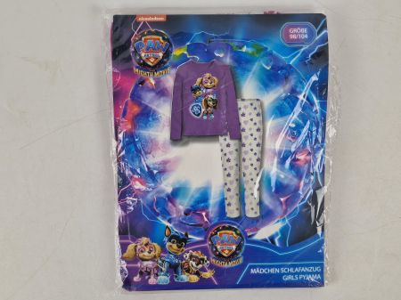 PAW PATROL Mädchen Schlafanzug magenta, 3-4 J.