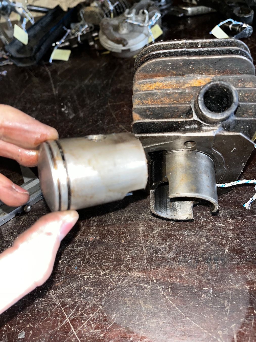 Piaggio Parti ricambio per ciclomotori: Piaggio Ciao Zylinder mit Kolben – Difettoso da Fahrni b. Thun venduto da berger_tuning34 7