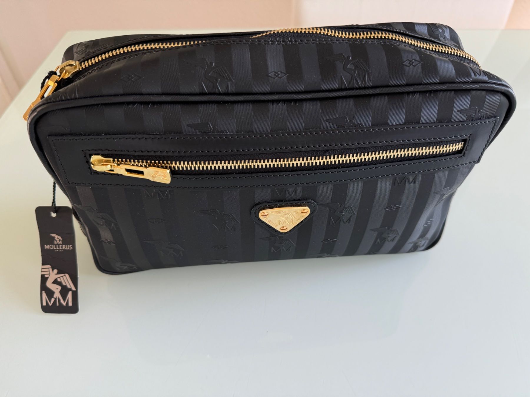 Maison Mollerus Custodie per cosmetici: Necessaire Maison Mollerus, Schwarz/Gold – Nuovo e nell'imballaggio originale da Adliswil venduto da atram57 1
