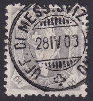 97A Vollstempel, TIRANO Schweizer Ausland-Postamt in Italien