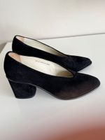 COS Veloursleder Pumps Schwarz, Gr. 38