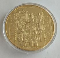 Vergoldete Münze 110 Gramm - Bundesvertrag Schweiz