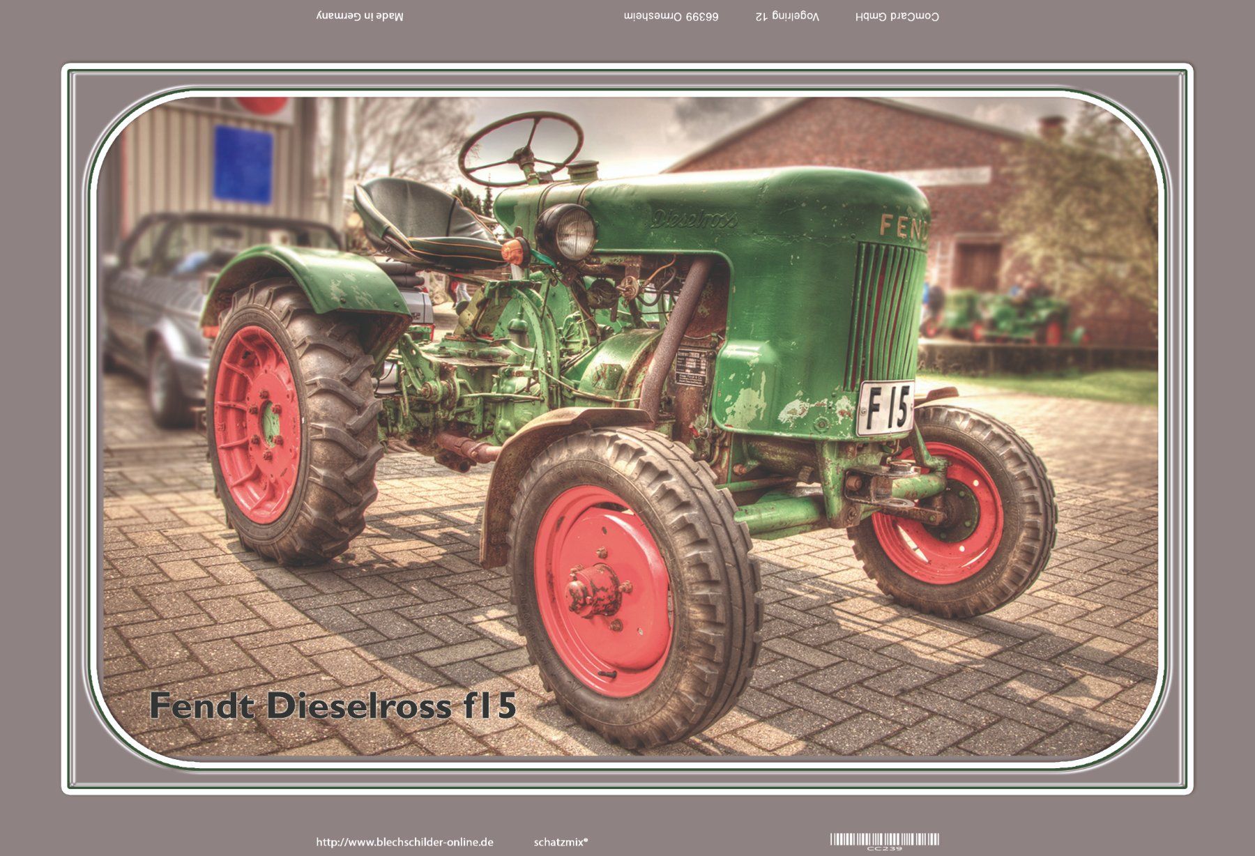 Fendt Schilder: Blechschild-FENDT DIESELROSS fl5 – Neu und originalverpackt aus Rupperswil von big-one-sale