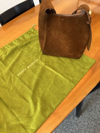 Tory Burch Handtasche Wildleder braun guter Zustand