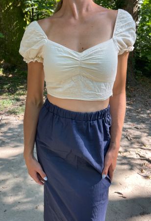 Chic Top di lino-estiva Urban Outfitters tg.S/M-- Nuovo!