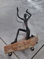 Statue femme  bronze socle marbre 28cm HXL