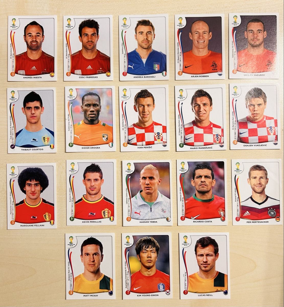 Panini Carte collezionabili: WM 2014 Sticker Konvolut 20 Stk. - deutsche Version  – Nuovo (secondo la descrizione) da Luzern venduto da Pascualito