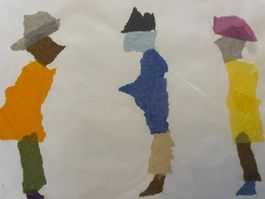 Julie Schätzle "Männer mit Hut" signiert 1977