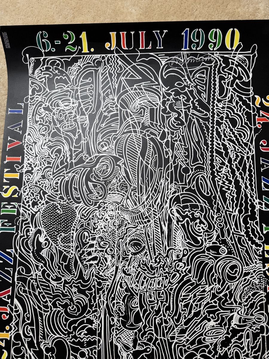 Foto & Immagini: Affiche originale Jazz Montreux, première éd. 1990 – Usato da Choulex venduto da collectart 5