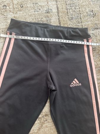 Adidas Leggings grau rosa Grösse 152 guter Zustand