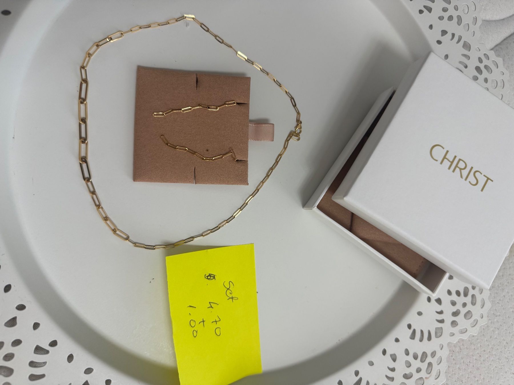 Christ Autres bijoux: Set 18k neuf! – Neuf avec emballage d'origine à St-leonard par Lilliii 1