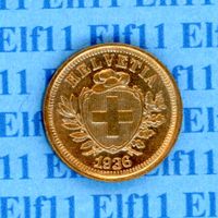 CHF___0.01 1936 stgl * nigelnagelneu! 1 Rappen