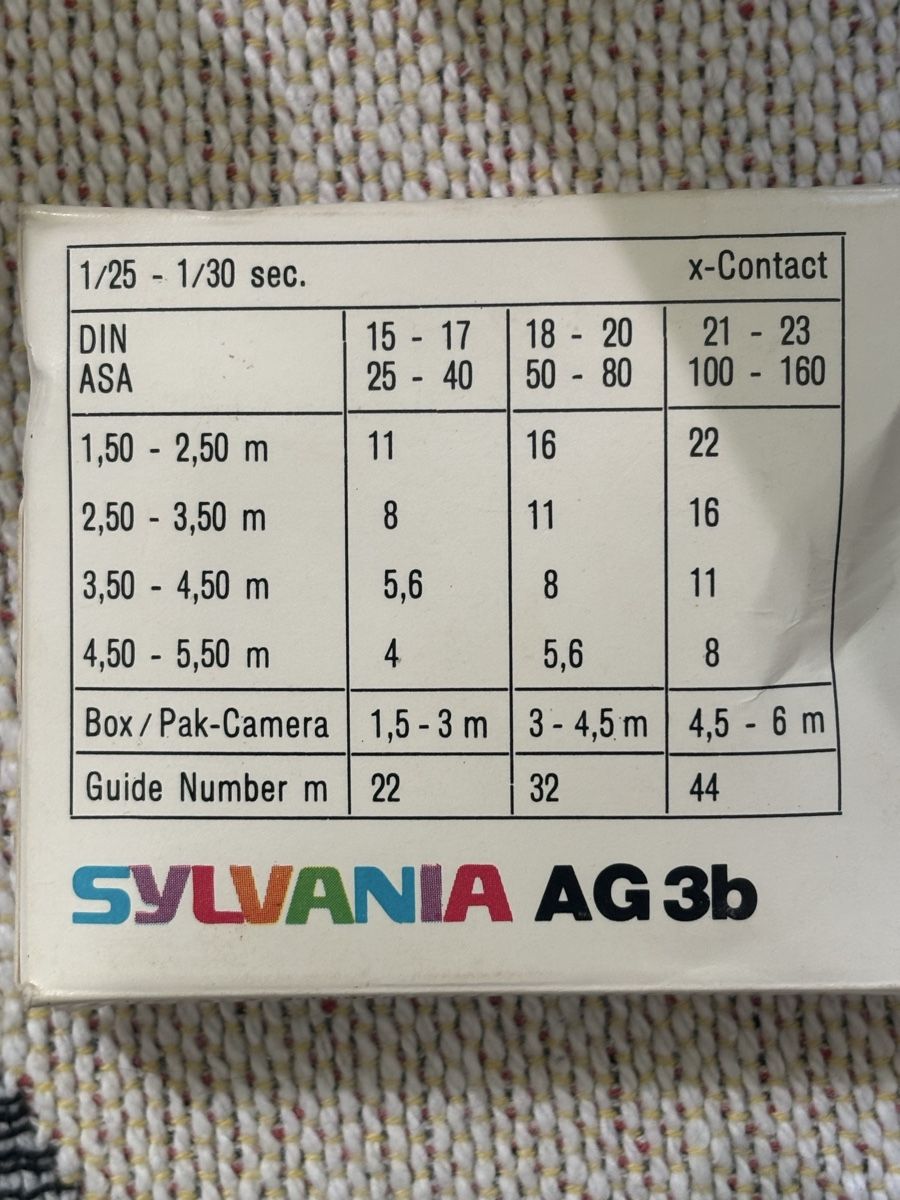 Blitze: Ampoule flash Sylvania AG3b vintage – Neu und originalverpackt aus Evionnaz von roh_l5yz 2